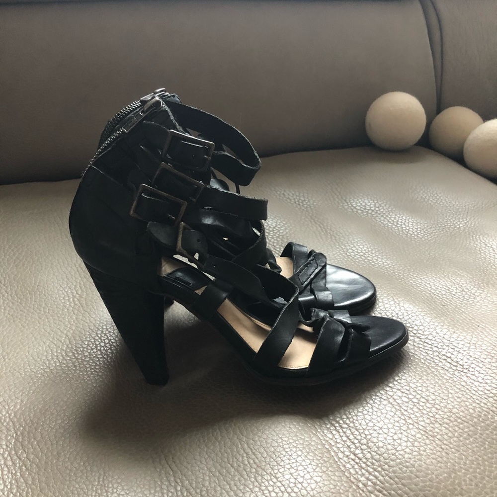 Frye High Ankle Gladiator Strap Sandals.